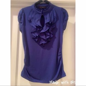 💙Royal Blue Ruffle Blouse💙